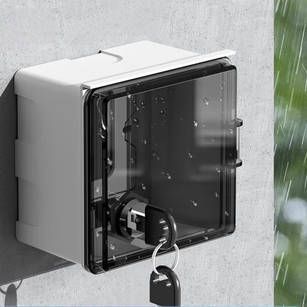 Outdoor Power Point Cover - 1 個 86 タイプロック可能なソケット防水防塵ボックス屋外防滴スイッチソケット耐衝撃保護カバー