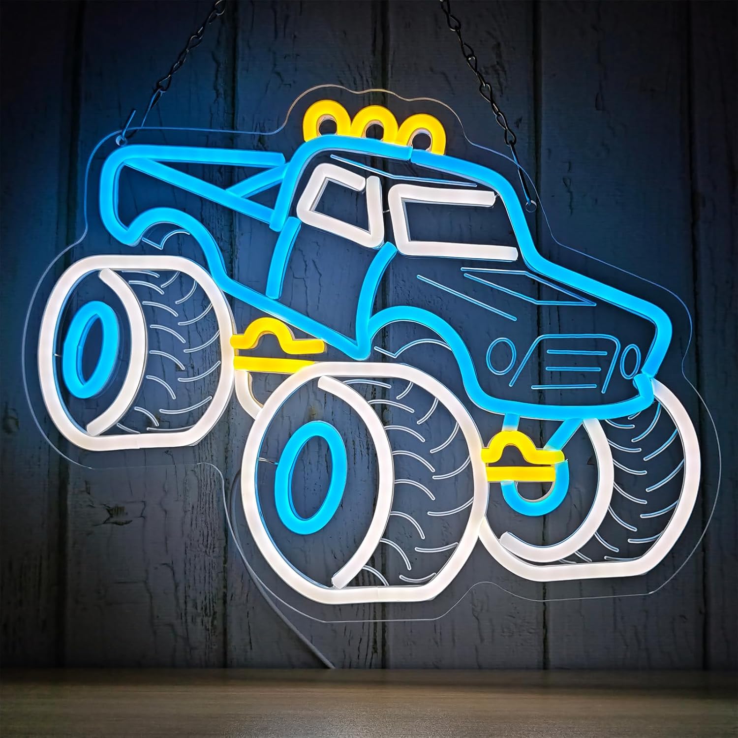 Outdoor Power Garage - ﻿ トラックネオンサインUSB電源LEDライト、ガレージ、バー、子供部屋、ゲームルーム、寝室の装飾、誕生日プレゼント、アートウォールライト