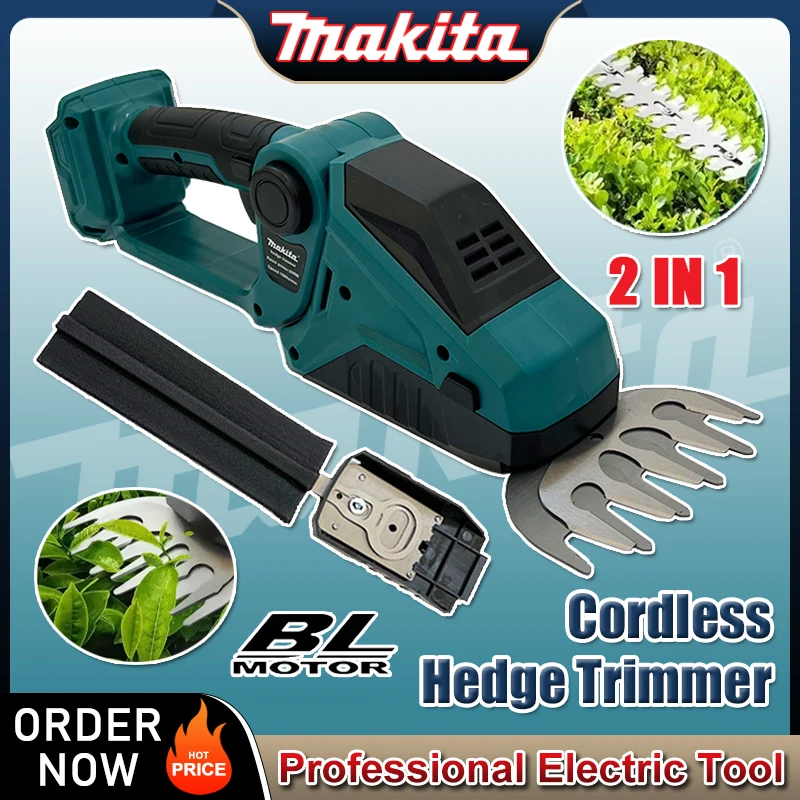 Hedge Trimmer Cordless - マキタ コードレスヘッジトリマー 2-in-1 ミニハンドヘルド電動草刈り機 操作が簡単な低木トリマー 庭用