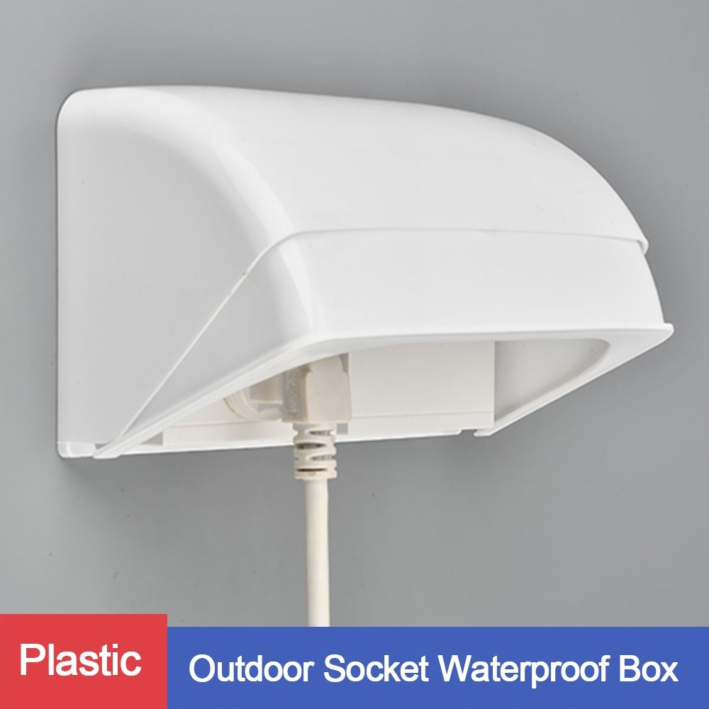 Outdoor Power Point Cover - 1 個屋外ソケット防水ボックス電気プラグカバー防雨カバー充電パイルソケットスイッチ保護カバー