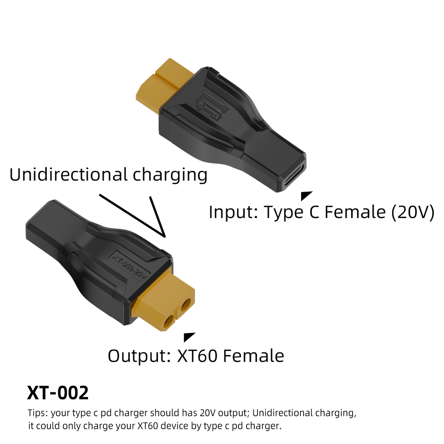 Outdoor Power Adapter Usb C - USBタイプCメス-XT60アダプターコンバーター、充電コネクター、ツールキットrcモデル、エネルギー貯蔵、屋外、pd100w、20v
