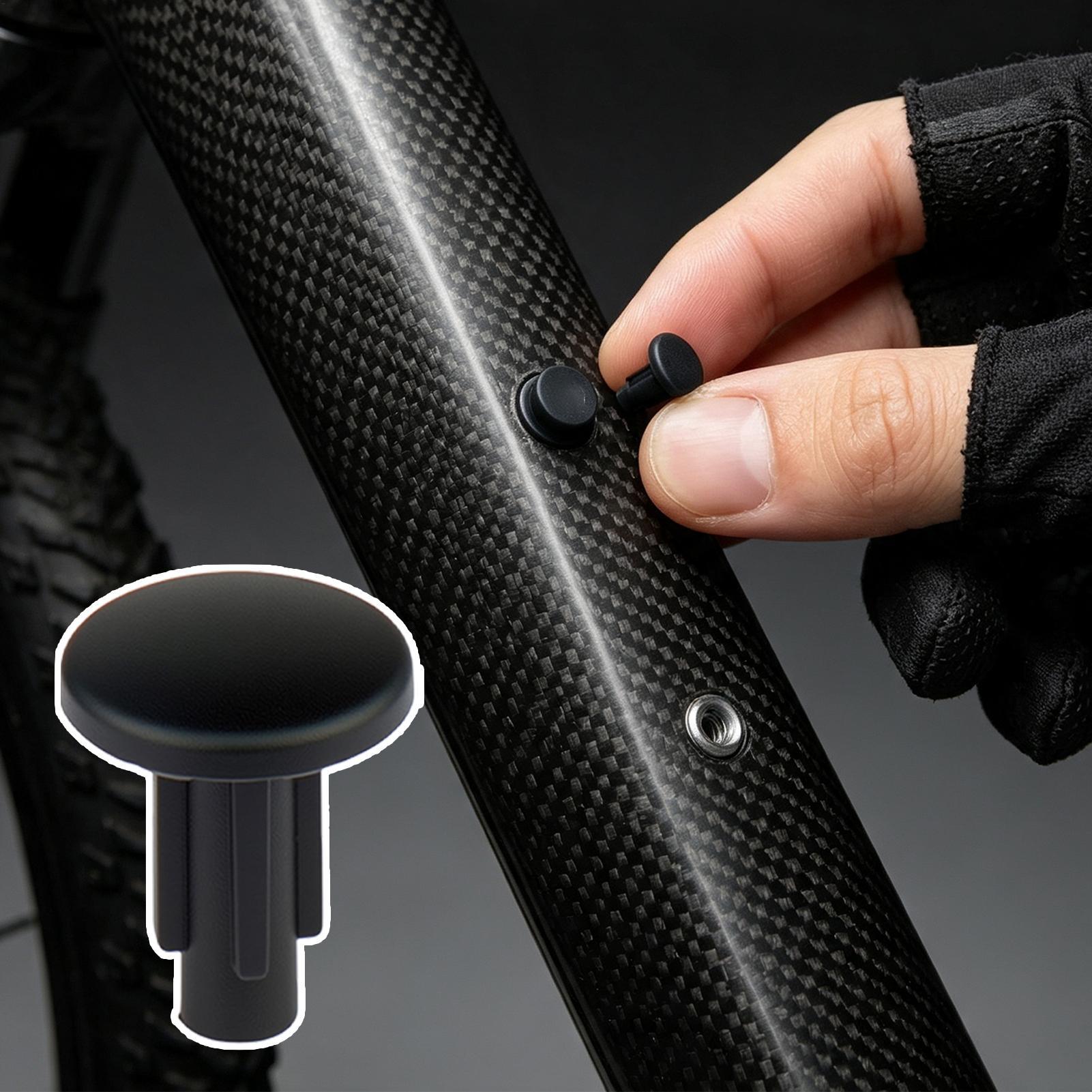 Outdoor Power Point Cover - 自転車フレーム用ゴム製プラグ M5ネジ穴用 ツールラック穴保護カバー スクリュープラグ 防水防塵カバー