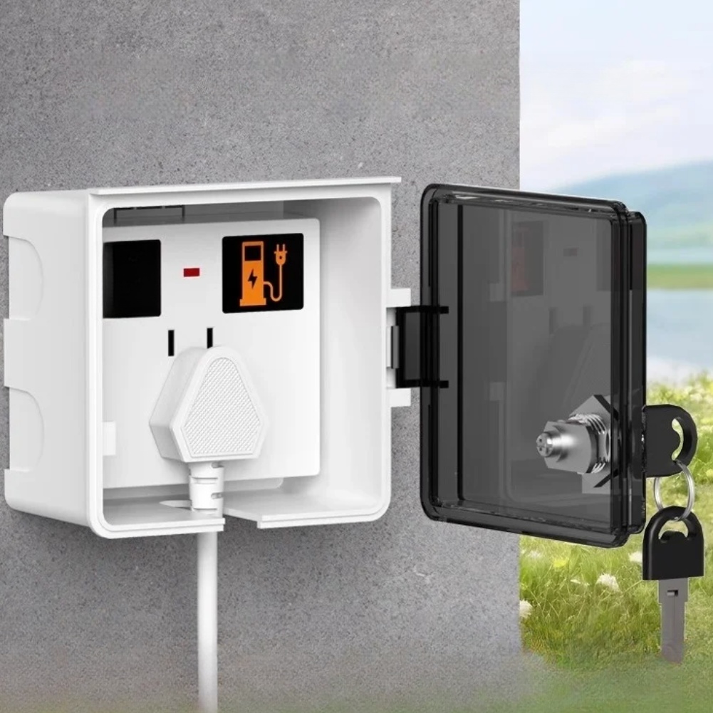 1 個 86 タイプロック可能なソケット防水防塵ボックス屋外 - Outdoor Power Point Cover のレビューと価格