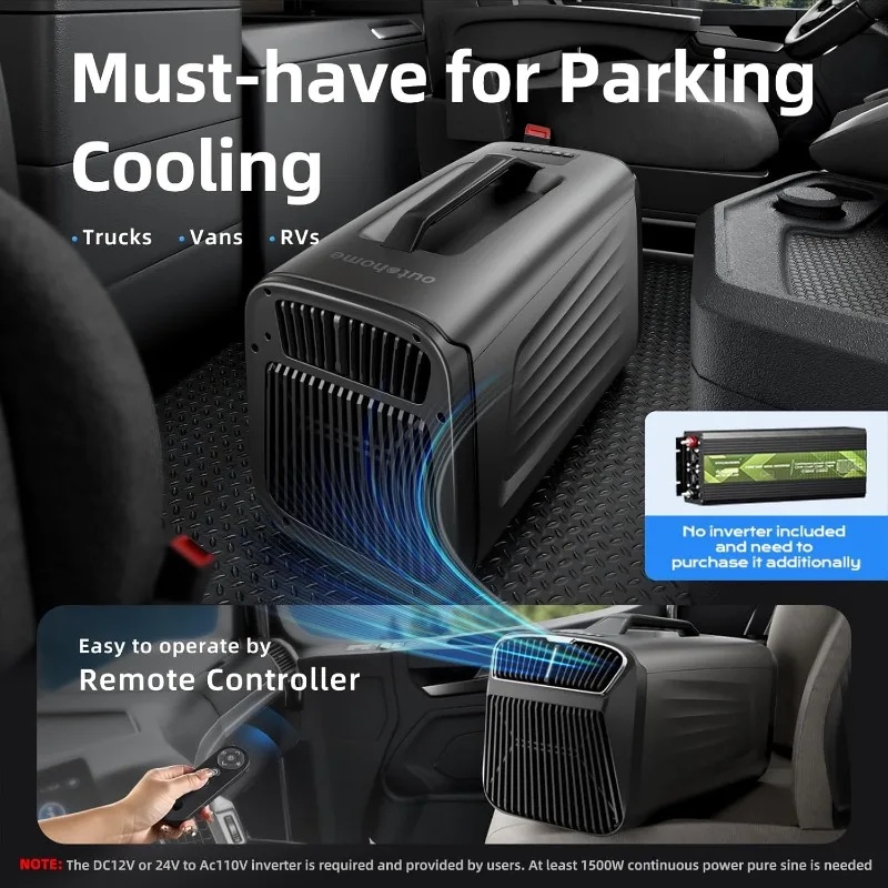 5200BTU ポータブルエアコン テント用 低電力500W - Outdoor Power Garage のレビューと価格