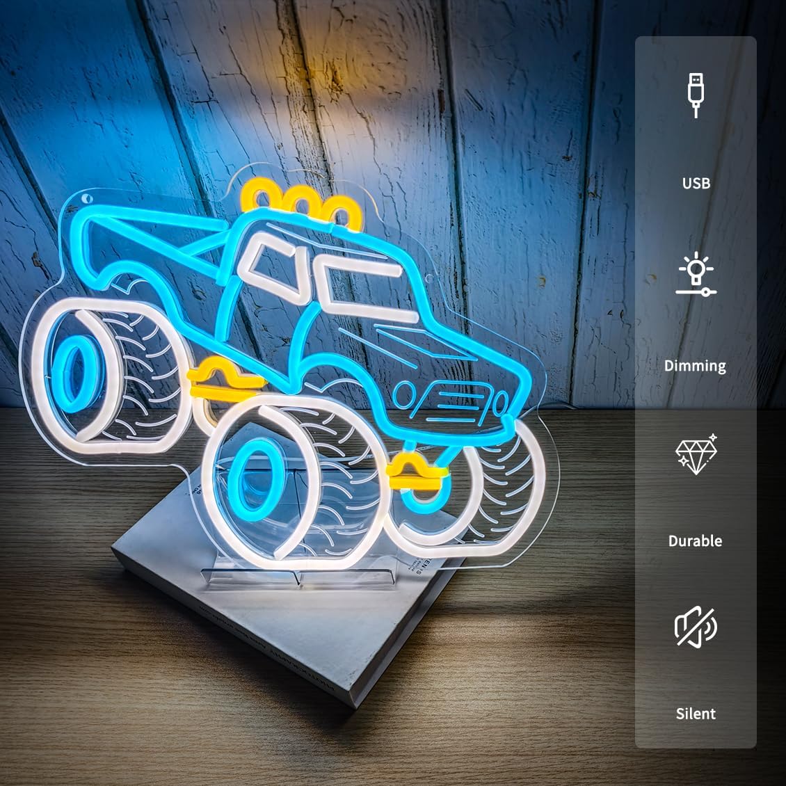    トラックネオンサインUSB電源LEDライト、ガレージ - Outdoor Power Garage のレビューと価格