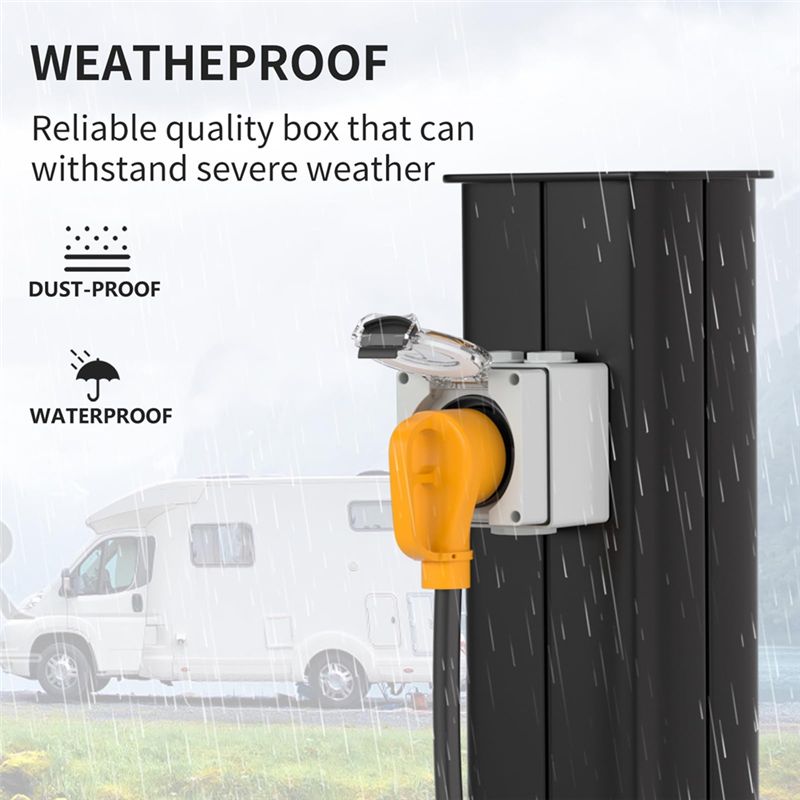 ABYP NEMA TT-30R 30アンペア電源コンセント - Outdoor Power Receptacle Box のレビューと価格