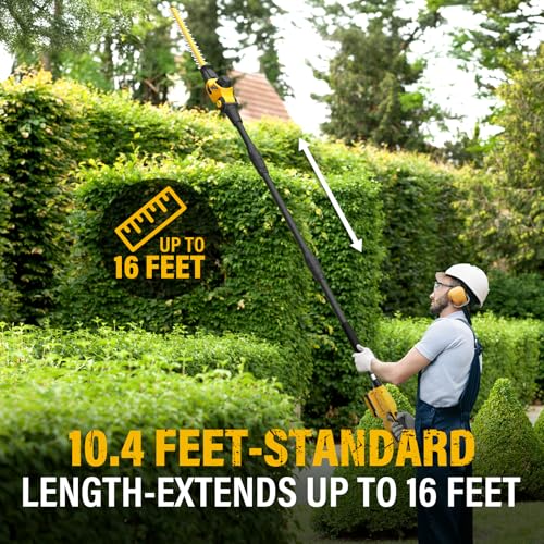 18インチ 20V ポール式コードレスヘッジトリマー、低木剪 - Hedge Trimmer Cordless のレビューと価格