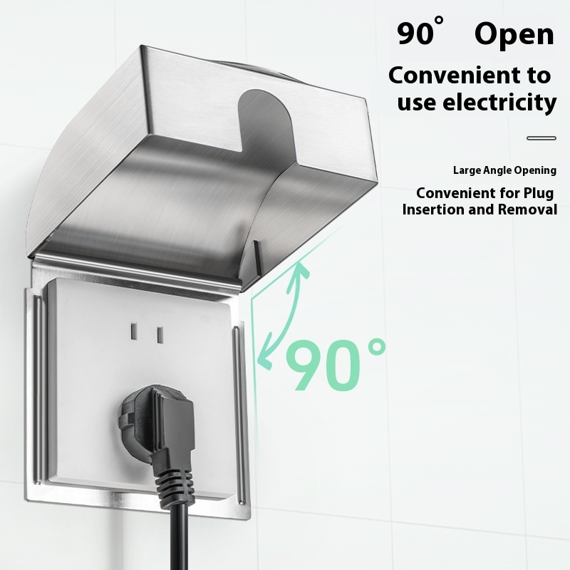 86 ソケット防滴ボックス 304 ステンレス鋼防水屋外スイ - Outdoor Power Point Cover のレビューと価格