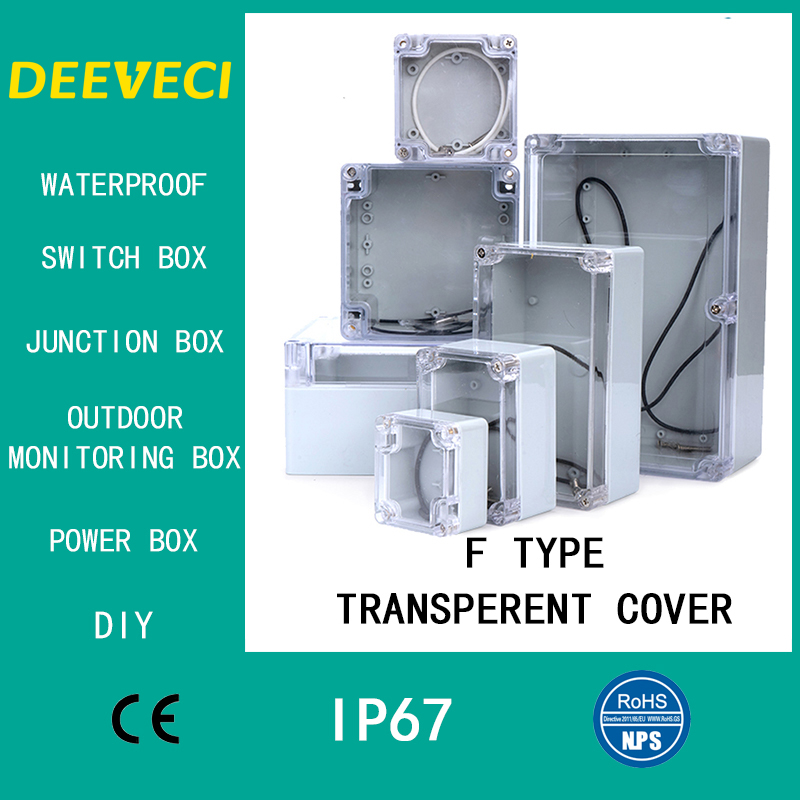 透明防水屋外エンクロージャプラスチックボックス電子プロジェク - Outdoor Power Outlet Box のレビューと価格