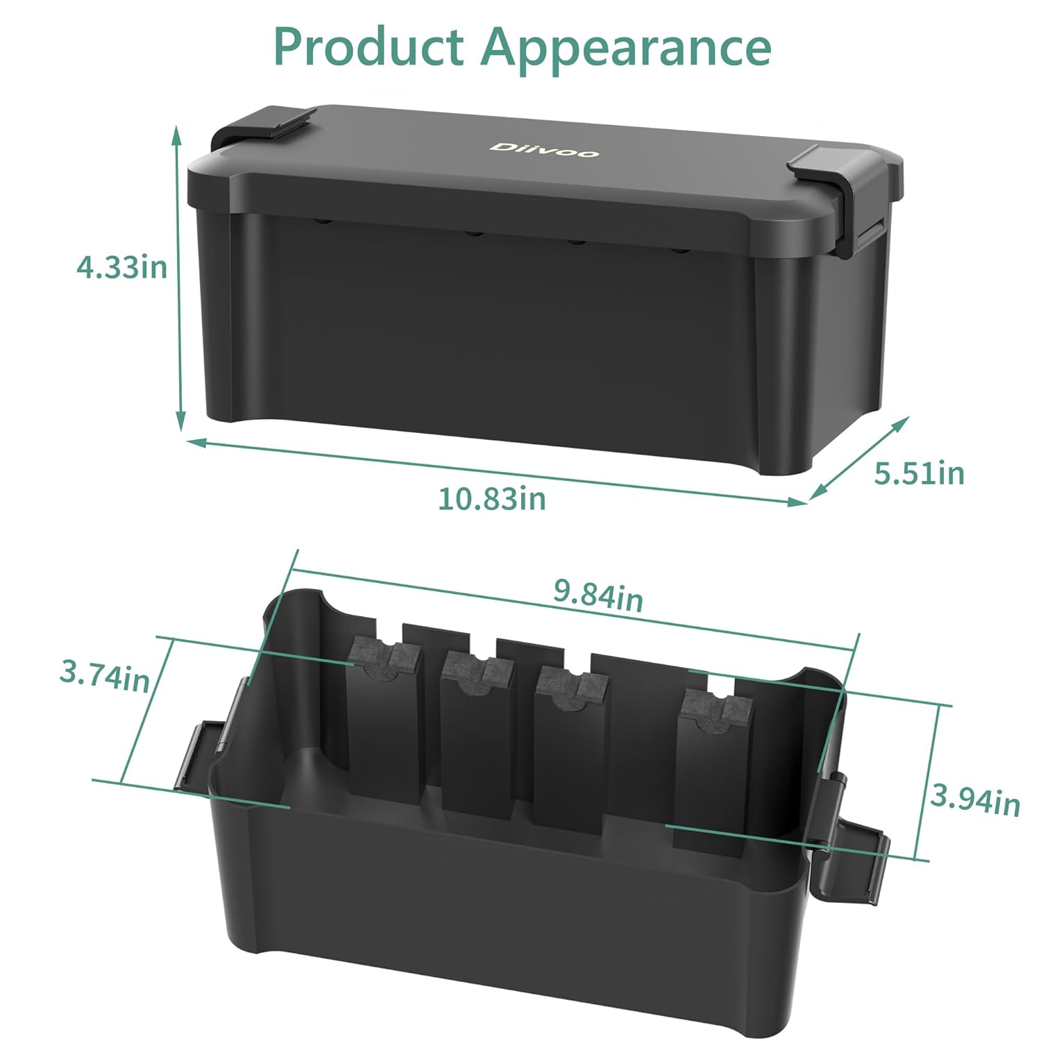 Diivoo 屋外防水電気ボックス屋外ケーブル接続ソケットエ - Outdoor Power Outlet Box のレビューと価格