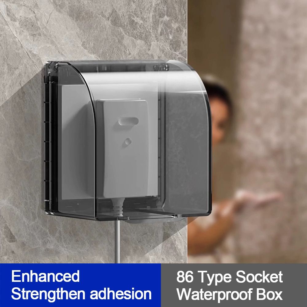 壁掛けスイッチ保護カバー自己粘着拡大プラスチックソケット防水 - Outdoor Power Outlet Box のレビューと価格