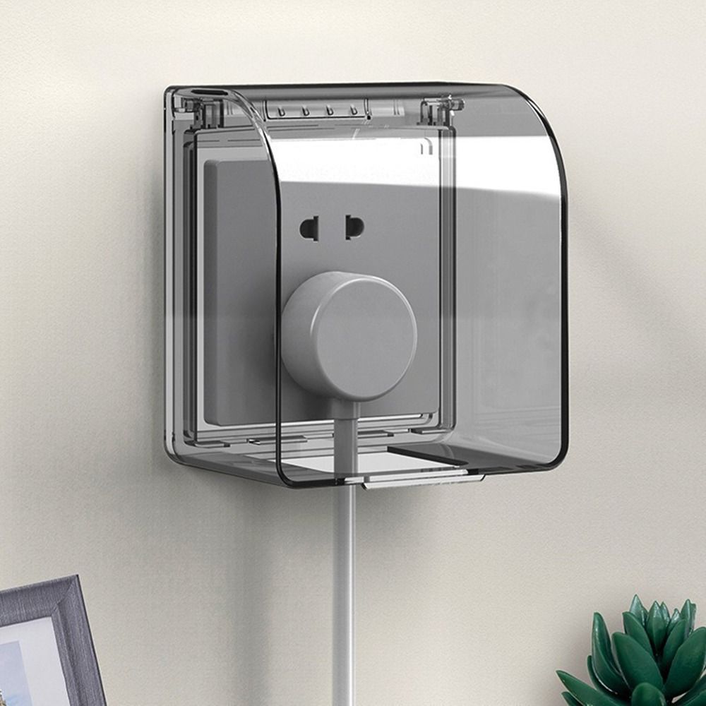 壁掛けスイッチ保護カバー自己粘着拡大プラスチックソケット防水 - Outdoor Power Outlet Box のレビューと価格