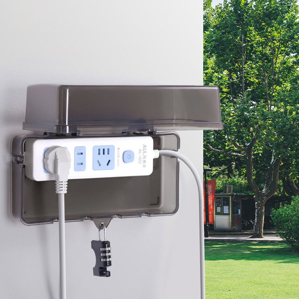 ポータブルプラスチックプラグボックス盗難防止防水ケーブル管理 - Outdoor Power Point Cover のレビューと価格