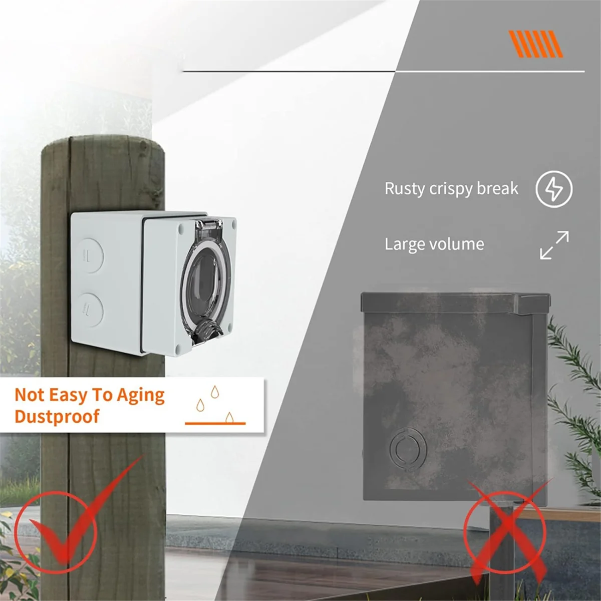 電源コンセントボックス、125/250ボルトNEMA 14- - Outdoor Power Receptacle Box のレビューと価格