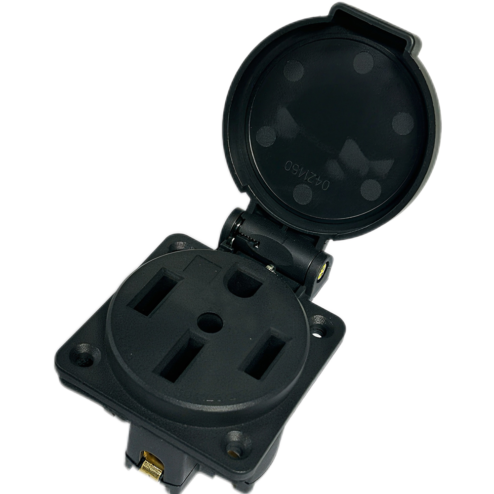 防水50アンペア発電機RV電源インレットボックス屋外用USプ - Outdoor Power Receptacle Box のレビューと価格