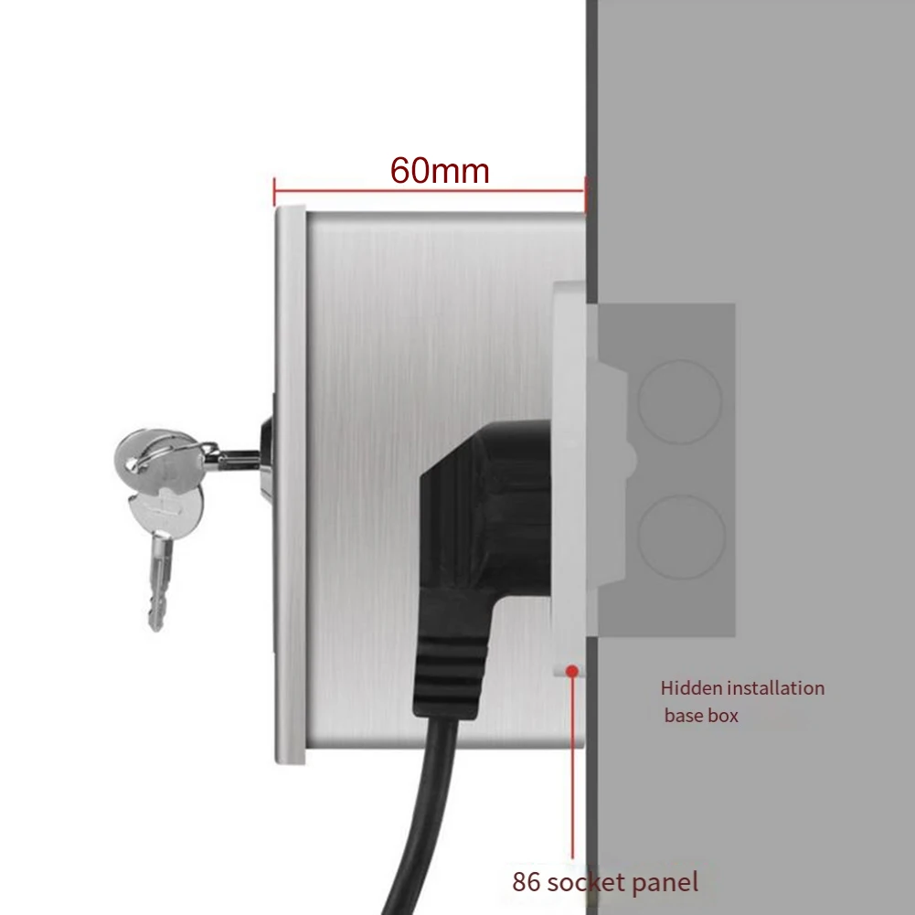 防水ステンレス鋼電気ボックスロック屋外電気ソケット用安全カバ - Outdoor Power Point Cover のレビューと価格
