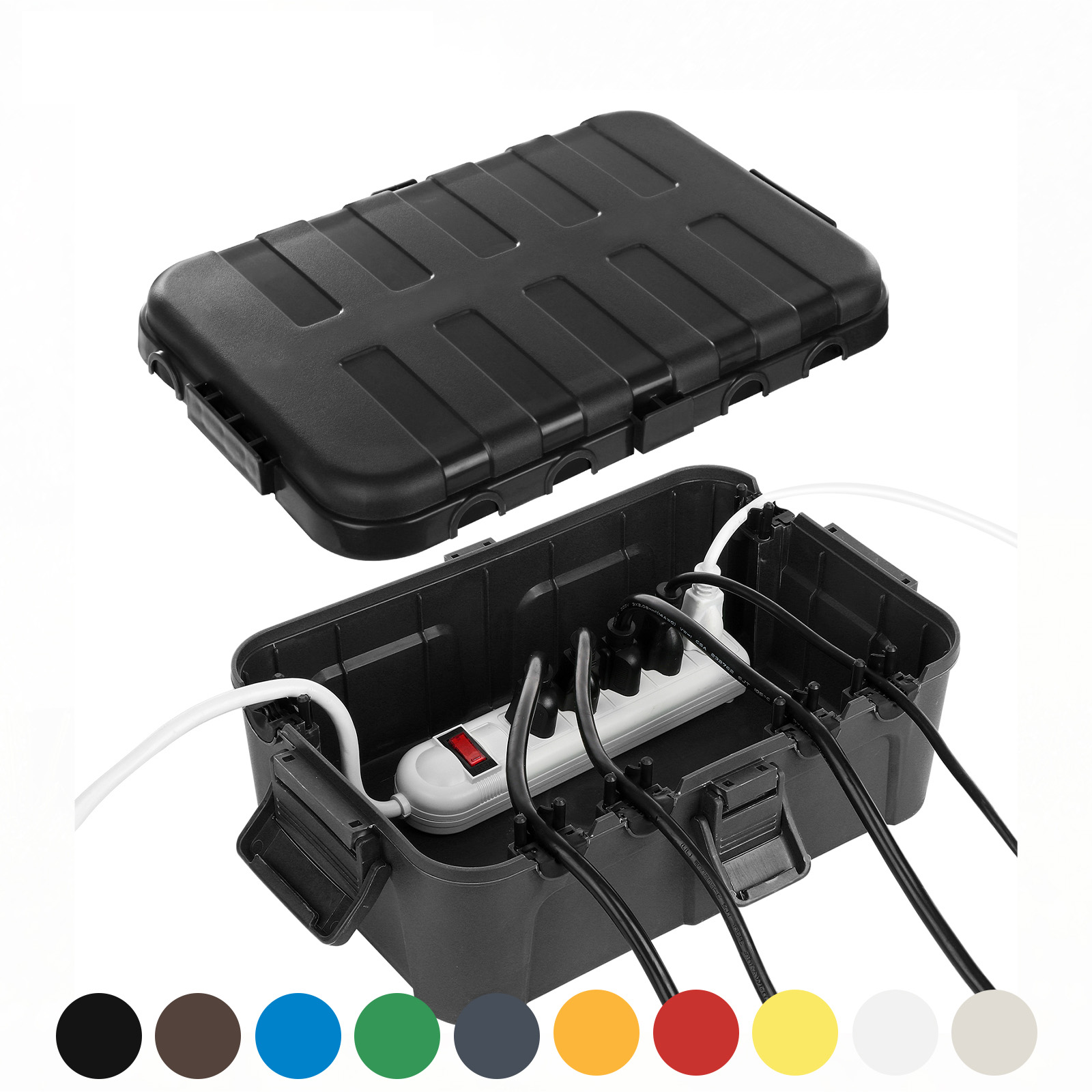特大屋外電気ボックス、防水延長コードカバー耐候性、コンセント - Outdoor Power Outlet Box のレビューと価格