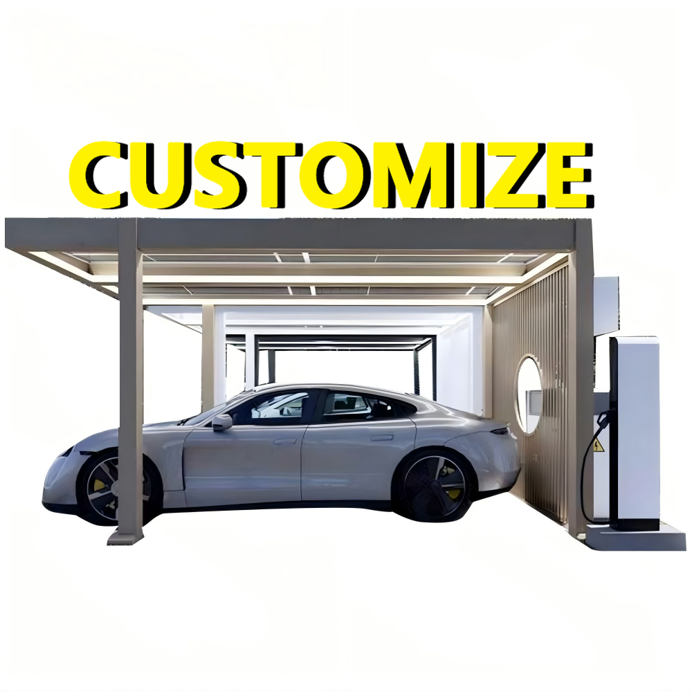 あらゆるサイズのカスタム屋外ソーラーカーポート、高出力エネル - Outdoor Power Garage のレビューと価格