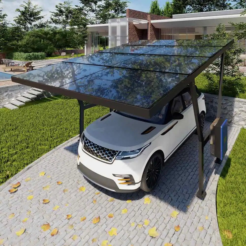 あらゆるサイズのカスタム屋外ソーラーパワー駐車シェッド、省エ - Outdoor Power Garage のレビューと価格