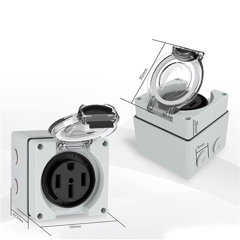 T21C 6X 50アンペア電源コンセントボックス、125/ - Outdoor Power Receptacle Box のレビューと価格